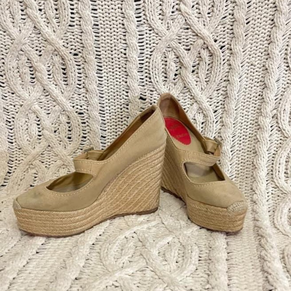 Louboutin Wedge Espadrilles